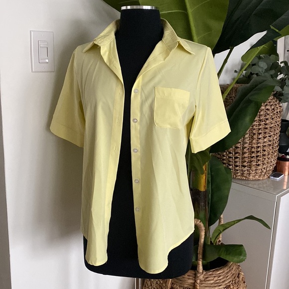 Canary Yellow Blouse Shirt - Picture 3 of 4